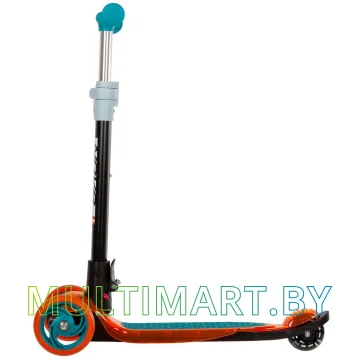 Самокат Novatrack RainBow Pro Transparent New 120PROT.RAINBOW.BL22 (синий/оранжевый, 2022) картинка 2